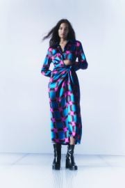 PRINTED WRAP DRESS - Multicolored United States at Zara