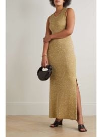 PROENZA SCHOULER Cutout sequined knitted maxi dress NET-A-PORTER at Net a Porter