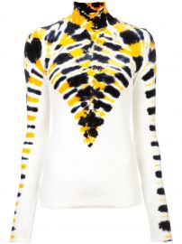 PROENZA SCHOULER LONG SLEEVE TIE DYE TURTLENECK - YELLOW at Farfetch