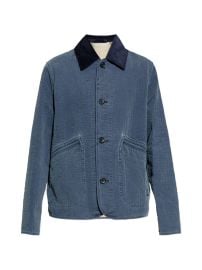 PS Paul Smith Corduroy Collar Jacket Blue at Farfetch