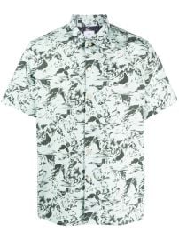 PS Paul Smith Cracked Wave Cotton Shirt - at Farfetch