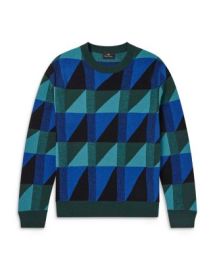 PS Paul Smith Geometric Regular Fit Sweater   Bloomingdales at Bloomingdales