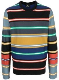 PS Paul Smith Merino Striped Pullover Crewneck Sweater at Farfetch