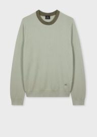 PS Paul Smith Sage Green Organic Cotton Sweater at Paul Smith