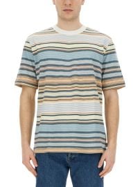 PS Paul Smith Striped Crewneck T Shirt at Cettire