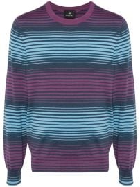 PS Paul Smith Striped Jumper Blue at Farfetch