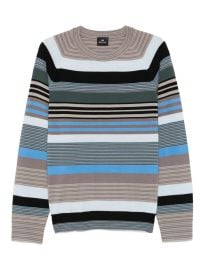 PS Paul Smith Striped Wool Sweater Blue at Farfetch
