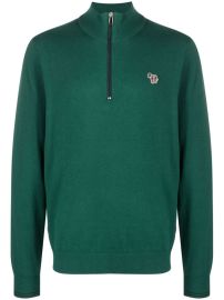 PS Paul Smith logo-patch zip-up Jumper - at Farfetch