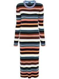 PS Paul Smith stripe-pattern Ribbed Dress - Farfetch at Farfetch