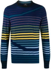 PS Paul Smith striped-pattern Crew Neck Jumper - Farfetch at Farfetch