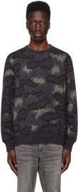 PS by Paul Smith Black Green Camouflage Sweatshirt SSENSE at Ssense