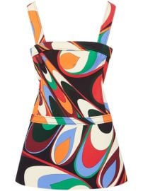 PUCCI Onde-print Crepe Minidress - at Farfetch