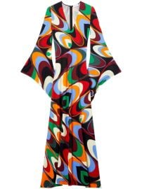 PUCCI Onde-print Jersey Maxi Dress - at Farfetch