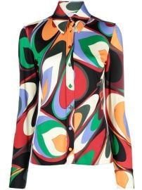 PUCCI Onde-print long-sleeve Shirt - at Farfetch