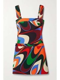 PUCCI Printed cady mini dress NET-A-PORTER at Net a Porter