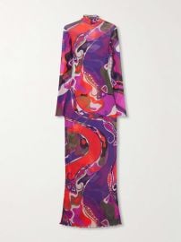 PUCCI Printed tulle maxi dress at Net a Porter