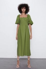 PUFFY SLEEVED DRESS at Zara