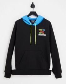 PUMA Hoops color block hoodie in black at ASOS