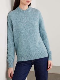 PURDEY Dorton Donegal wool and cashmere-blend sweater at Net a Porter