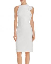 WornOnTV: Hoda’s white ruffle sheath dress on Today | Hoda Kotb ...