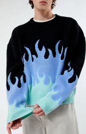 PacSun Flame Cropped Sweater PacSun at PacSun