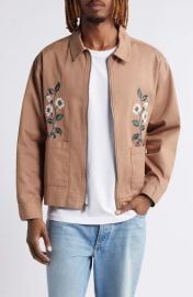 PacSun Floral Embroidered Cotton Jacket at Nordstrom