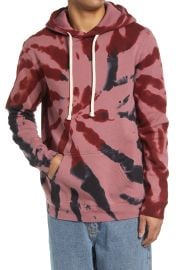 PacSun Mens Spiral Dye Hoodie in Red Multi  at Nordstrom