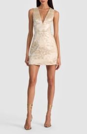 Pacey Metallic Jacquard A-Line Minidress at Nordstrom Rack