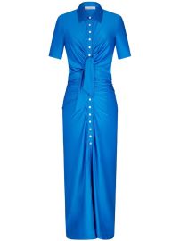 Paco Rabanne Knotted Front Ruched Maxi Dress - at Farfetch