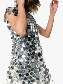 Paco Rabanne Sequin chain-disc Mini Dress - Farfetch at Farfetch