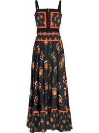 Paco Rabanne graphic-print Flared Maxi Dress - at Farfetch