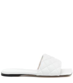 Padded Leather Slides - Bottega Veneta at Mytheresa