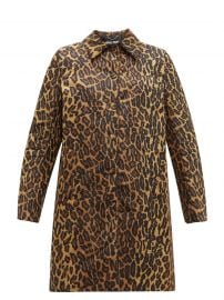 Padded leopard-print technical-twill coat at Matches