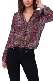 Paige Abriana Blouse in Dark Magenta at Nordstrom