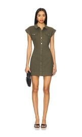 Paige Dekalb Dress In Vintage Forester Green at Revolve