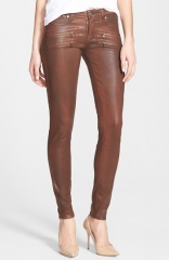 Paige Denim Edgemont Zip Detail Coated Ultra Skinny Jeans at Nordstrom