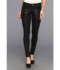 Paige Edgemont Ultra Skinny in Black Silk Coating Black Silk Coating at Zappos