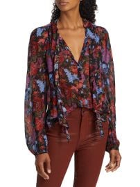 Paige Elynne Blouse in Blue Rust Multi at Saks Fifth Avenue