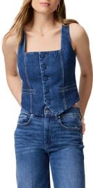 Paige Irene Button Front Denim Top at Nordstrom Rack