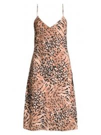 Paige Jeans - Cicely Silk Faded Leopard Print Dress at Saks Fifth Avenue