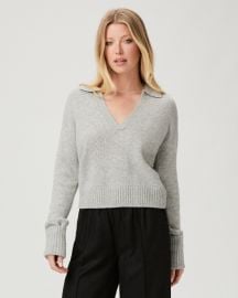 Paige Maxie Sweater in Heather Grey Cashmere at Paige