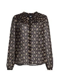 Paige Monika Floral Silk Blouse at Saks Fifth Avenue