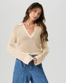 Paige Riva Sweater in Neutral Ecru at Paige