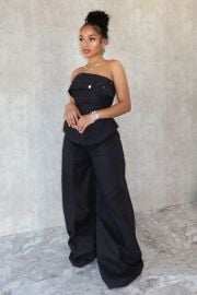 Paige Wide Leg Tube Jumpsuit at Edge