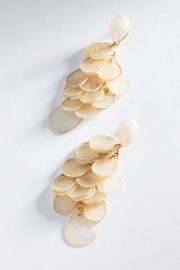 Paillette Cluster Drop Earrings at Anthropologie