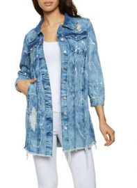 Paint Splatter Jean Jacket at Rainbow