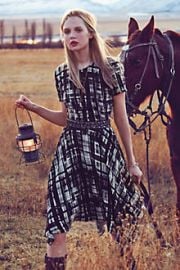 Painted Plaid Dress at Anthropologie