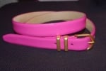 Painted enamel patent leather belt at J. Crew