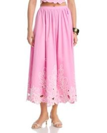 Paisley Bloom Embroidered Skirt at Bloomingdales