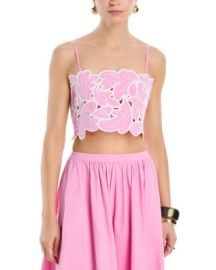 Paisley Bloom Embroidered Top at Bloomingdales